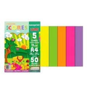 BLOCO LUMIPAPER A4  75G 50F NOVAPRINT - BL
