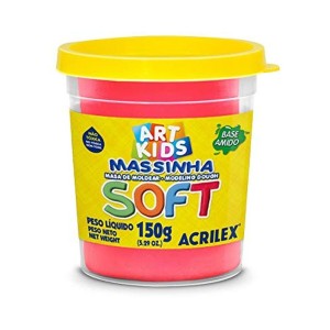 MASSA MODELAR 150G ACRILEX 103/VERMELHO - UN