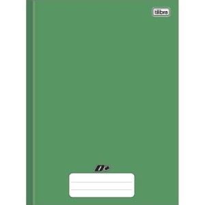 CADERNO BROCHURAO 96F CAPA DURA VERDE TILIBRA MAIS+ -UN